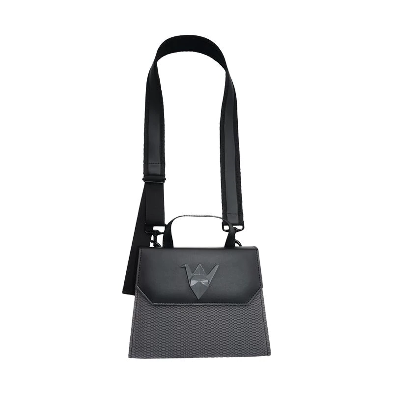 Mannequin Plastic Origami Flap Bag Wanita Grey