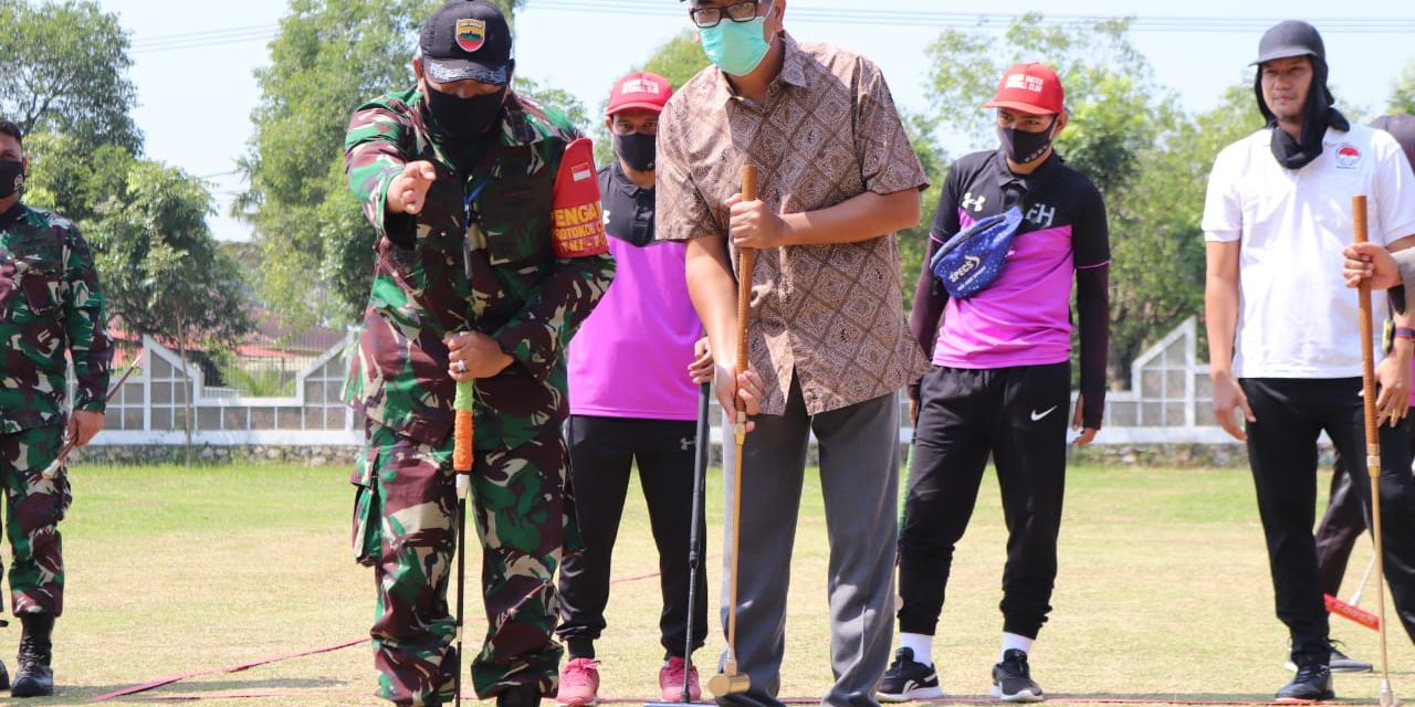 Wako Payakumbuh Riza Falepi Buka Turnamen Gateball HUT Kodam I/BB Ke 70