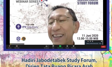 Hadiri Jabodetabek Study Forum, Dirjen Tata Ruang Bicara Arah Kebijakan Tata Ruang Jabodetabek-Punjur