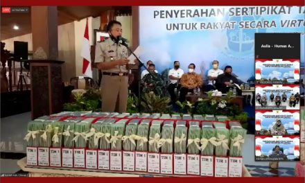 Kementerian ATR/BPN Serahkan 6.014 Sertipikat Secara Virtual