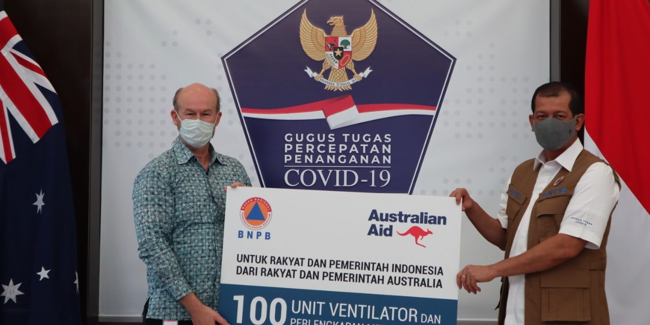 Indonesia Menerima Bantuan Australia 100 Ventilator Noninvasif untuk Penanganan COVID-19