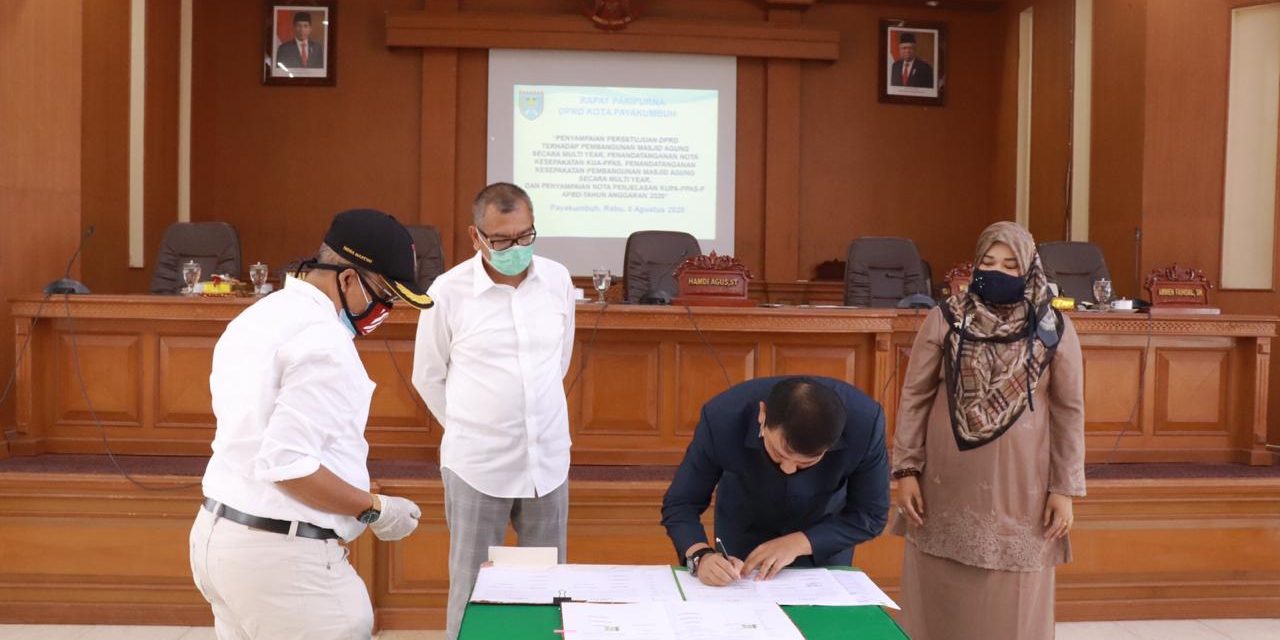 Pembangunan Masjid Agung Telah Disetujui DPRD, Impian Masyarakat Payakumbuh Segera Terwujud