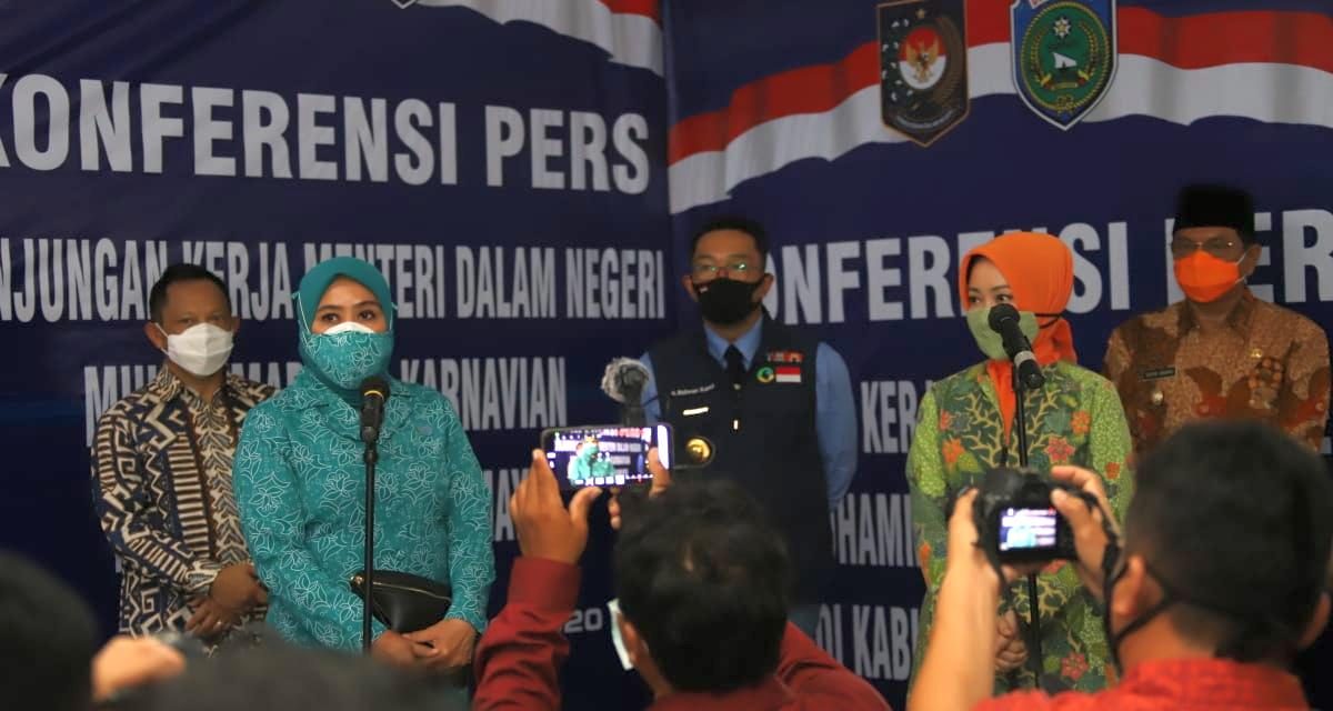 Ketum TP-PKK Pusat Ingatkan Penggunaan Masker dan Penerapan Protokol Kesehatan