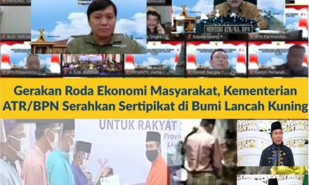 Gerakan Roda Ekonomi Masyarakat, Kementerian ATR/BPN Serahkan Sertipikat di Bumi Lancang Kuning