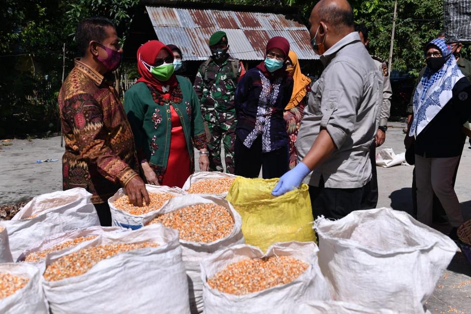 Dirjen PKP Resmikan Gudang Jagung dan Pupuk yang Dikelola BUMDes