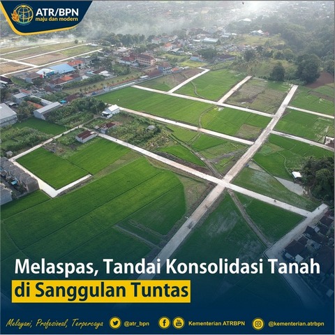 Melaspas, Tandai Konsolidasi Tanah di Sanggulan Tuntas