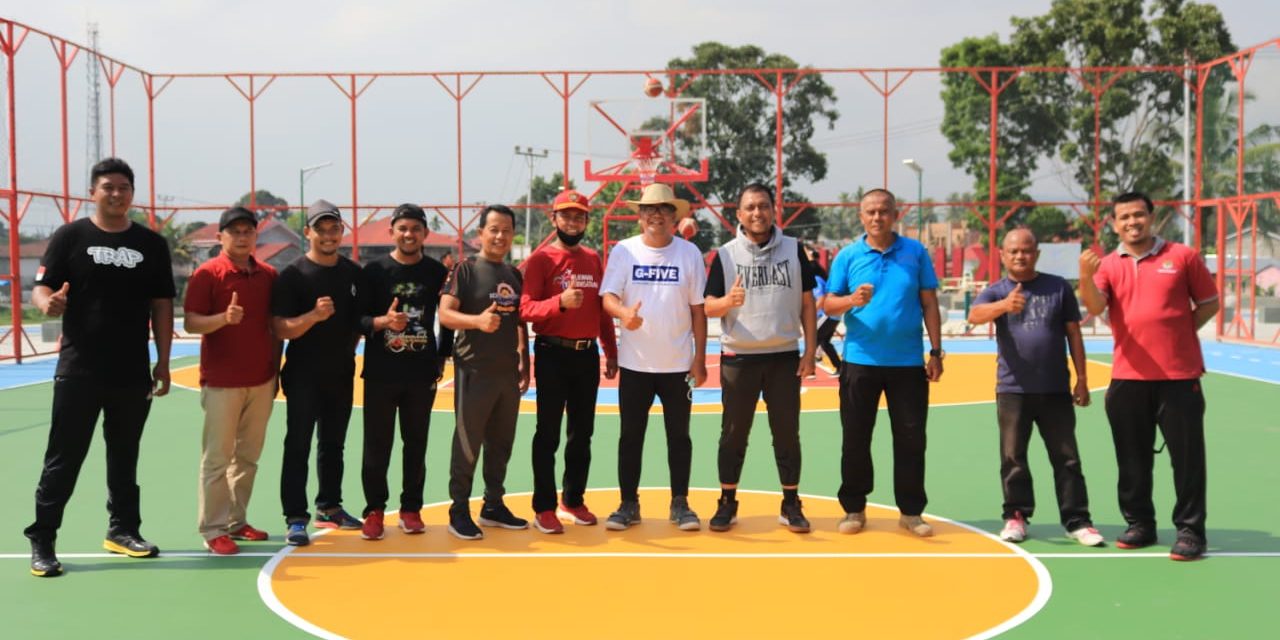 Riza Falepi Tunggu Kedatangan Tim Basket Eksekutif Meriahkan HUT Kota Payakumbuh Ke 50 Tahun Di Lapangan Olahraga Outdoor Baru