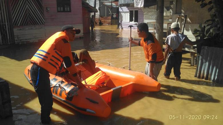 Sungai Krueng Langsa Meluap, 722 Unit Rumah Warga Kota Langsa Terendam