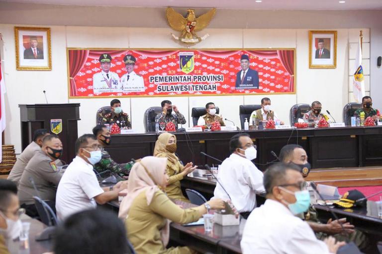 Rakor Penanganan COVID-19 di Palu, Doni Monardo: Jangan Kendor