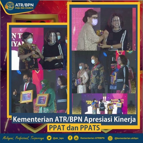 Kementerian ATR/BPN Apresiasi Kinerja PPAT dan PPATS