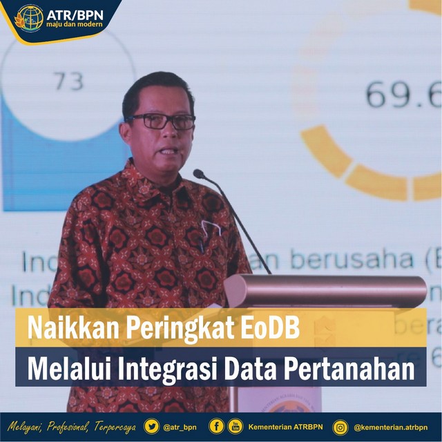 Naikkan Peringkat EoDB Melalui Integrasi Data Pertanahan