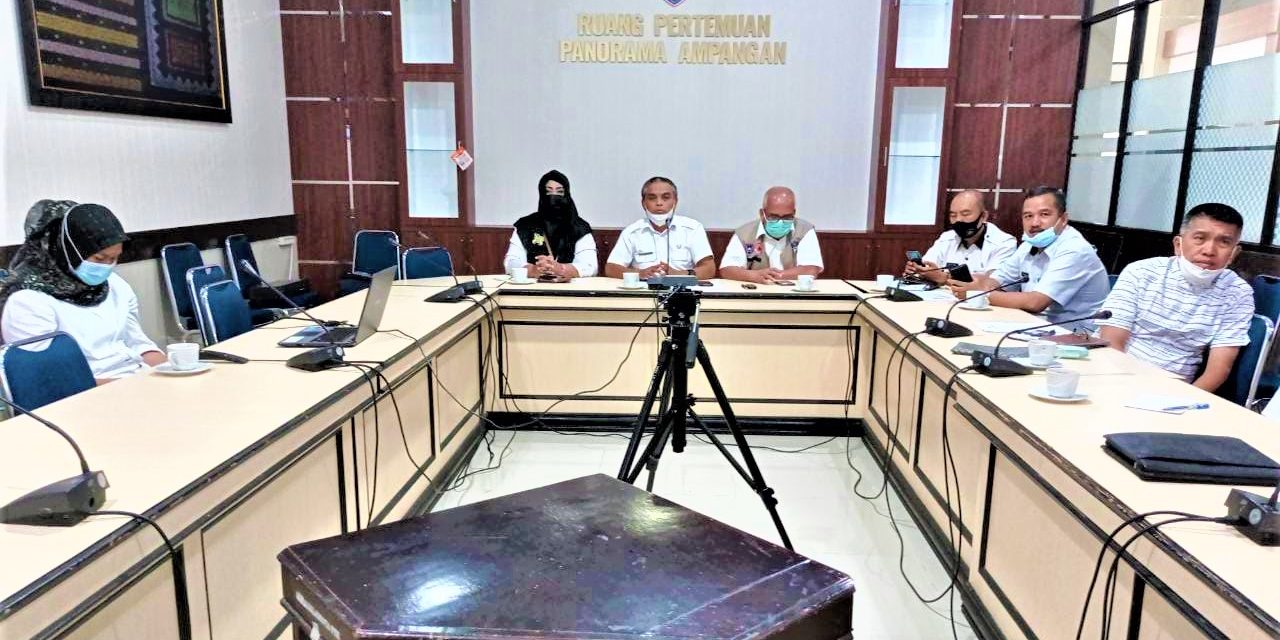 Bahas Percepatan Pelaksanaan APBD Tahun 2021 Pemerintahan Kota Payakumbuh Ikuti Webinar Bersama Kemendagri