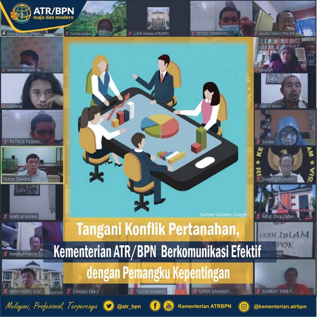 Tangani Konflik Pertanahan, Kementerian ATR/BPN  Berkomunikasi Efektif dengan Pemangku Kepentingan