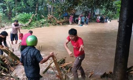 Luapan Sungai Kali Paruk Sebabkan Banjir di Kabupaten Banyumas