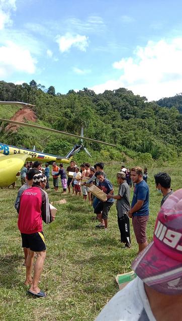 Lebih dari 100 Ton Bantuan Terdistribusi dengan Helikopter Pascagempa Sulbar