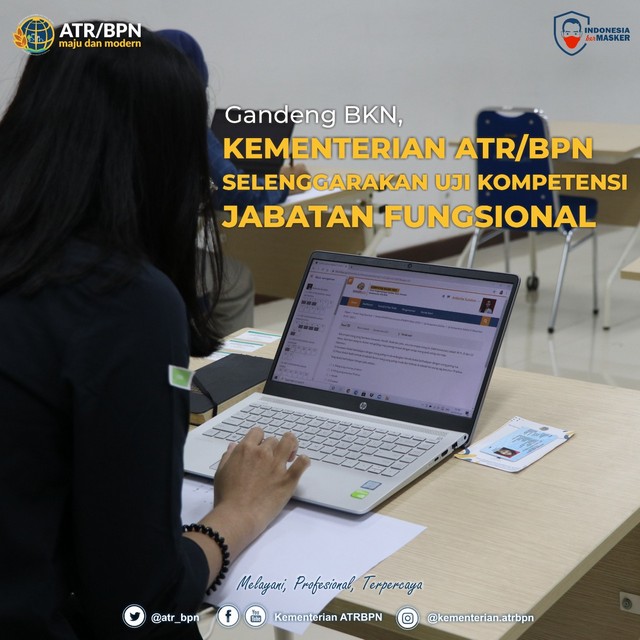 Gandeng BKN, Kementerian ATR/BPN Selenggarakan Uji Kompetensi Jabatan Fungsional