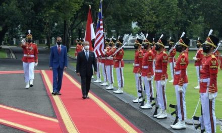 Presiden Jokowi Sambut Kunjungan Resmi PM Malaysia Muhyiddin Yassin di Istana Merdeka