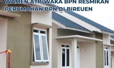 Bangun Perekonomian Lokal, Wamen ATR/Waka BPN Resmikan Perumahan BPN di Bireuen