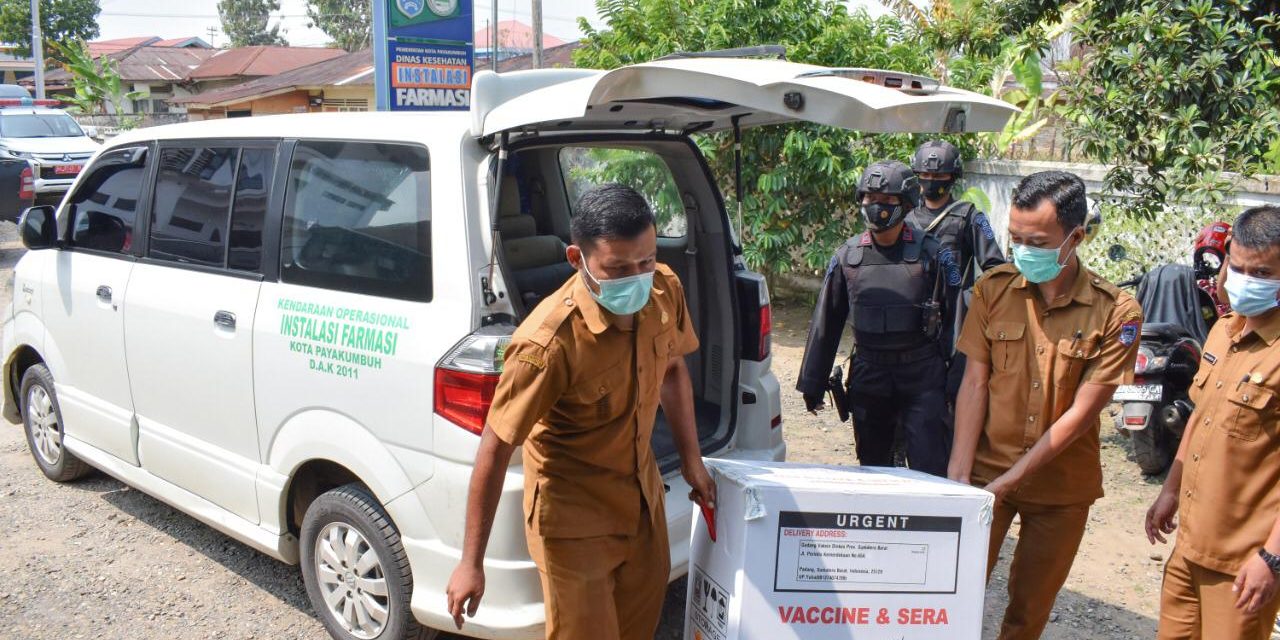 Dinas Kesehatan (Dinkes) Kota Payakumbuh Kembali Menerima 90 Vial Vaksin Covid-19 Untuk Tahap II