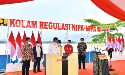 Resmikan Kolam Regulasi Nipa-Nipa, Presiden: Bermanfaat untuk Kurangi Banjir di Makassar