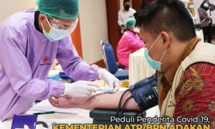 Peduli Penderita Covid-19, Kementerian ATR/BPN Adakan Donor Plasma Konvalesen