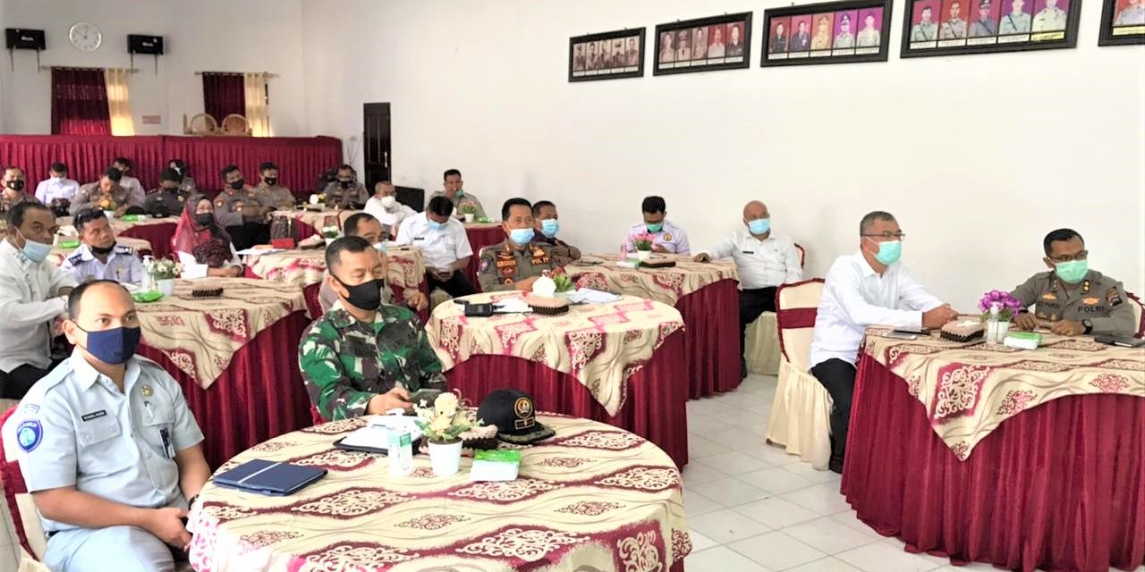 Rakor Lintas Sektoral Ops Ketupat SGL 2021, Walikota dan Kapolres Komit Atas Keputusan Pemerintah  Menghadapi Pengamanan Idul Fitri 1442 H Dimasa Pandemi Covid-19