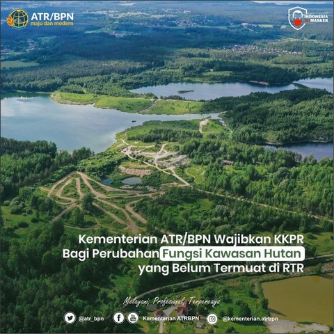 Kementerian ATR/BPN Wajibkan KKPR Bagi Perubahan Fungsi Kawasan Hutan yang Belum Termuat di RTR