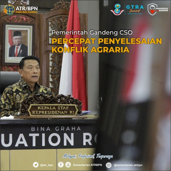 Pemerintah Gandeng CSO Percepat Penyelesaian Konflik Agraria