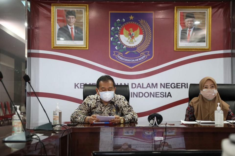 Kemendagri Targetkan Raih Kualifikasi Informatif dalam Monev Keterbukaan Informasi Publik Tahun 2021