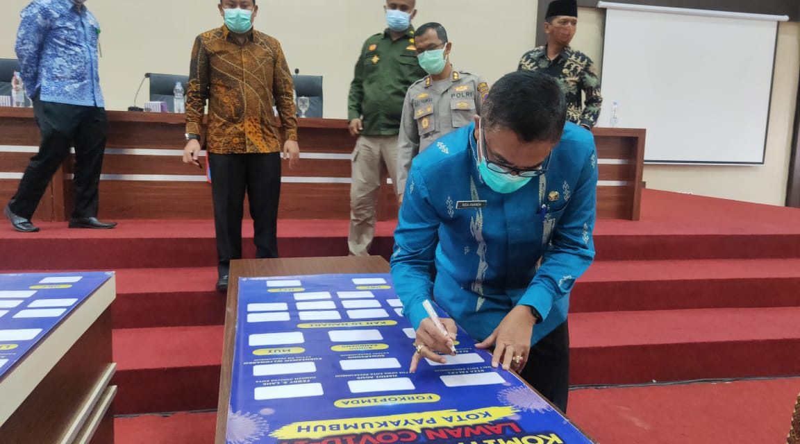 Bersama Tanda Tangani Komitmen Lawan Covid-19, Peningkatan Kasus Positif Covid-19 Meningkat