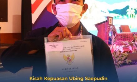 Kisah Kepuasan Ubing Saepudin Saat Tanahnya Disertipikatkan