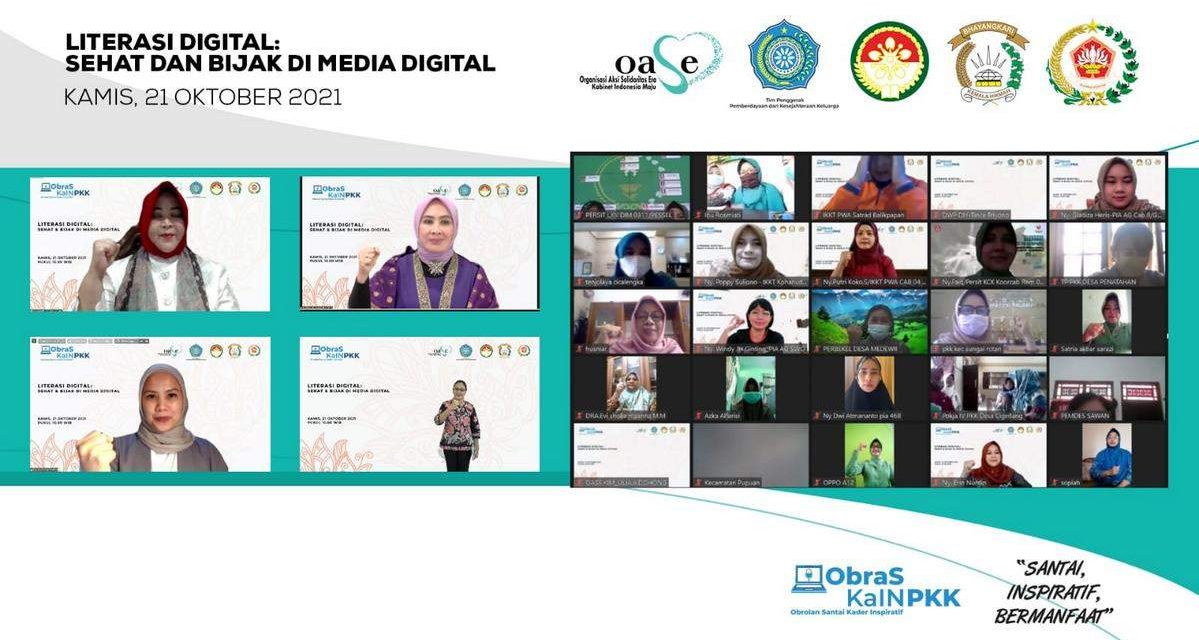 Obras Kain PKK Bersama Oase KIM Ajak Masyarakat Melek Literasi Digital