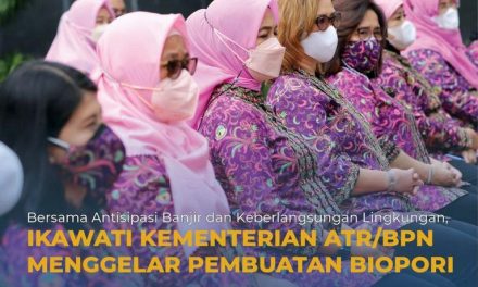 Bersama Antisipasi Banjir dan Keberlangsungan Lingkungan, Ikawati Kementerian ATR/BPN Menggelar Pembuatan Biopori