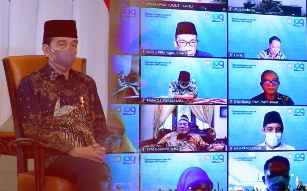 Presiden Jokowi Apresiasi Kontribusi dan Konsistensi Muhammadiyah dalam Penanganan Pandemi Covid-19