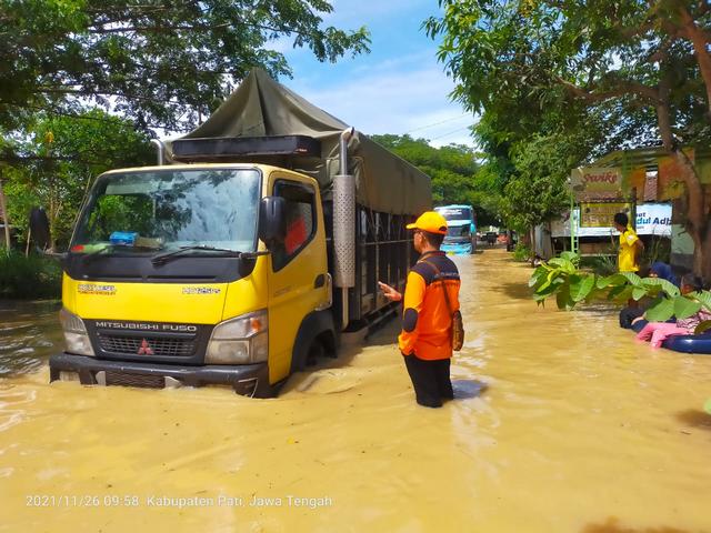 Banjir Lebih Dari Satu Meter Landa Lima Kecamatan di Pati