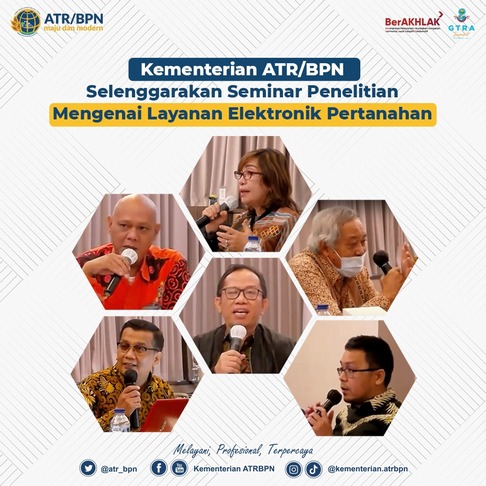 Kementerian ATR/BPN Selenggarakan Seminar Penelitian Mengenai Layanan ...