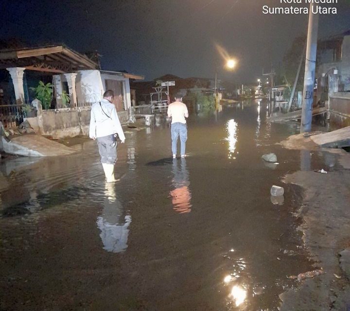 Banjir Rob Melanda Sejumlah Kelurahan di Wilayah Kota Medan