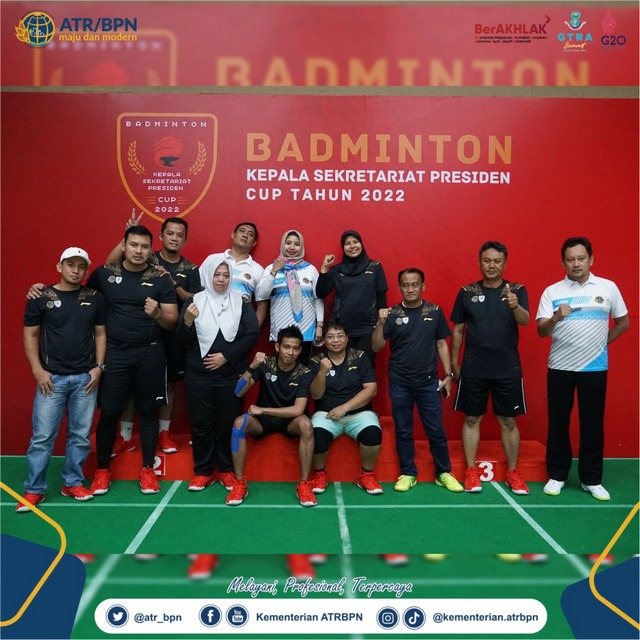 Tim Badminton Kementerian ATR/BPN melaju ke babak perempat final