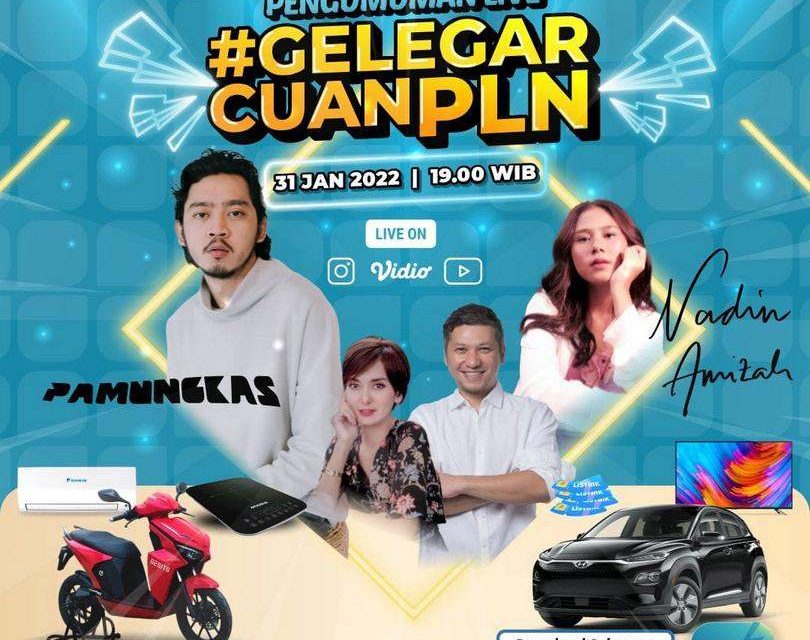 Berhadiah Mobil Listrik, Pengundian Grand Prize Gelegar Cuan PLN Mobile Digelar 31 Januari 2022