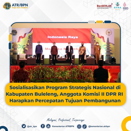 Sosialisasikan Program Strategis Nasional di Kabupaten Buleleng, Anggota Komisi II DPR RI Harapkan Percepatan Tujuan Pembangunan