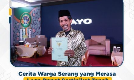 Cerita Warga Serang yang Merasa Lega Dapat Sertipikat Tanah