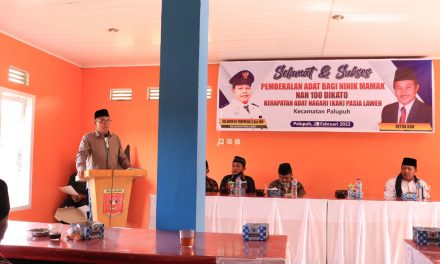 Menjadi Narasumber, Riza Falepi Bertemu Niniak Mamak Kabupaten Agam