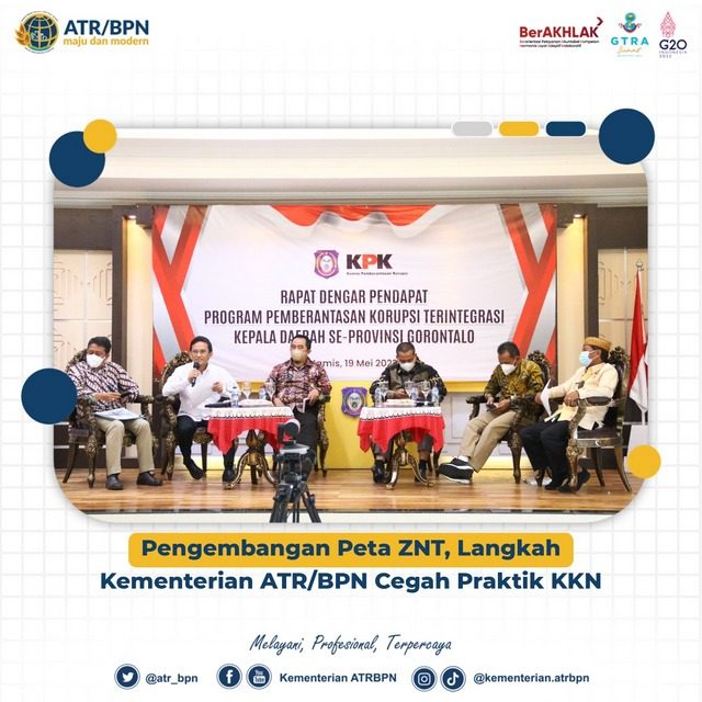 Pengembangan Peta ZNT, Langkah Kementerian ATR/BPN Cegah Praktik KKN ...