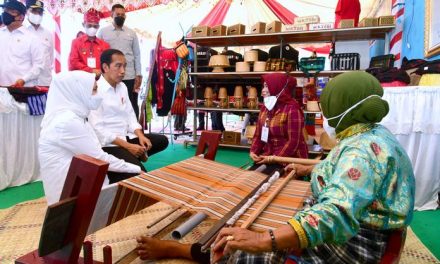 Presiden Jokowi Tinjau Pameran UMKM di Wakatobi