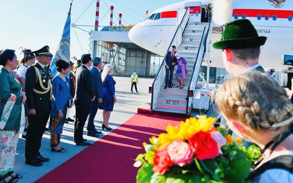 Presiden Jokowi dan Ibu Iriana Tiba di Munich