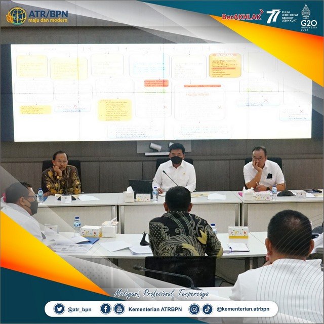 Menteri ATR/BPN memimpin rapat terkait gelar permasalahan pertanahan di Jatikarya, Bekasi