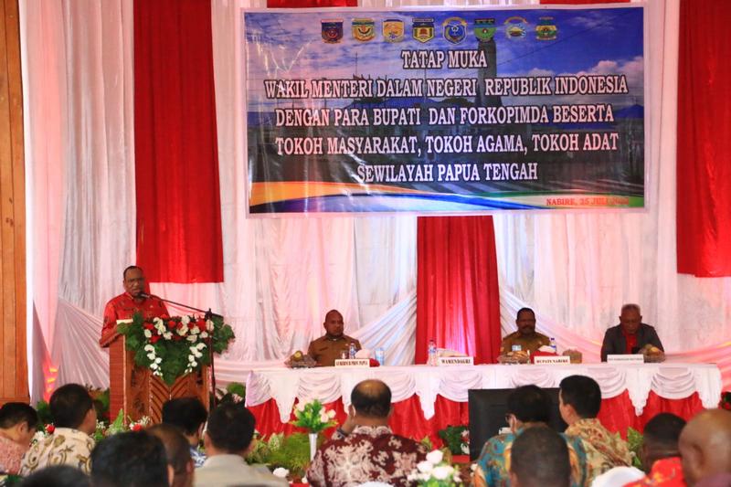 Wamendagri Apresiasi Berbagai Pihak atas Dukungan terhadap Pembentukan Provinsi Papua Tengah