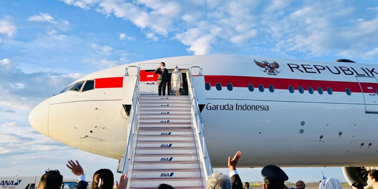 Dari Tokyo, Presiden Jokowi dan Ibu Iriana bertolak Ke Seoul