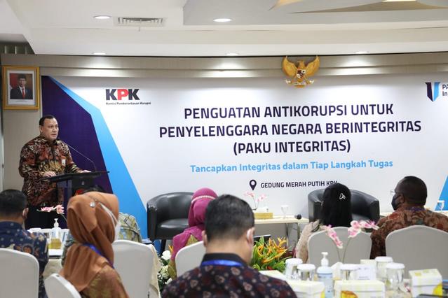 Mendagri, Wamendagri, beserta Pejabat Eselon I Kemendagri Ikuti Penguatan Antikorupsi di KPK