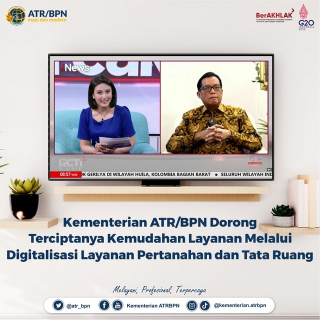 Kementerian ATR/BPN Dorong Terciptanya Kemudahan Layanan Melalui ...